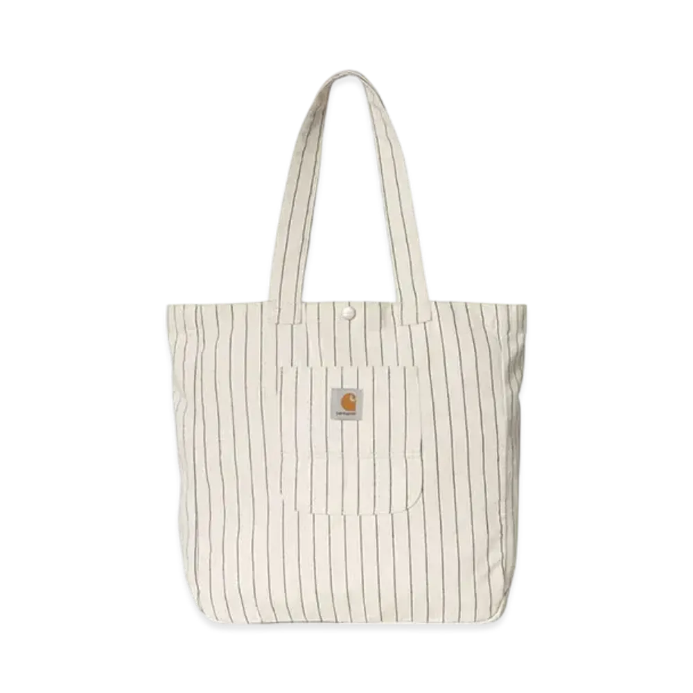 Carhartt WIP Hendry Tote "Seaton Stripe Wax/Dark Navy(Rinsed)"