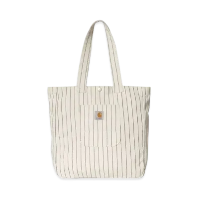 Carhartt WIP Hendry Tote "Seaton Stripe Wax/Dark Navy(Rinsed)"