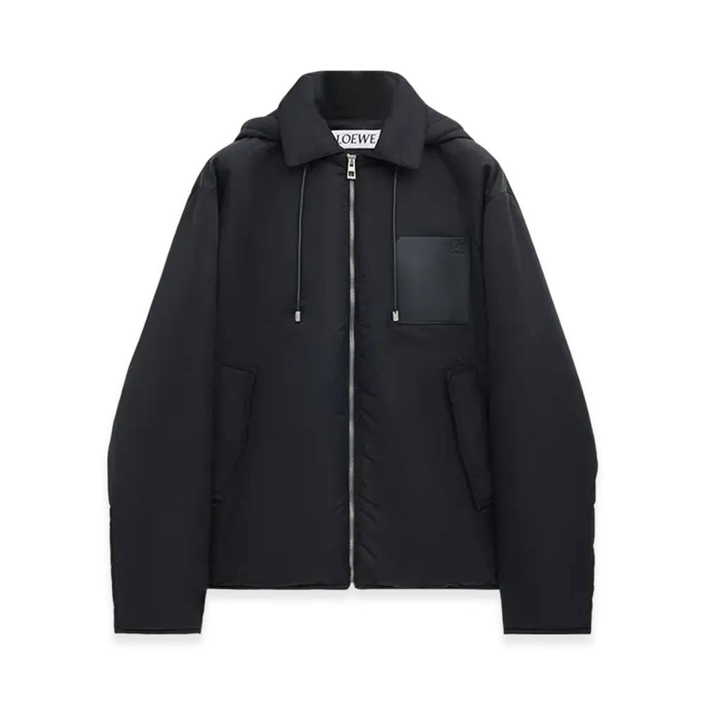 LOEWE Hooded Jacket in Nylon "Black"