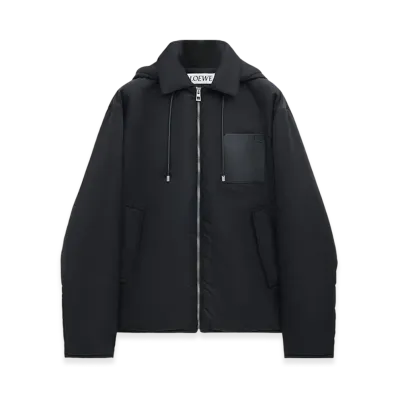 LOEWE Hooded Jacket in Nylon "Black"