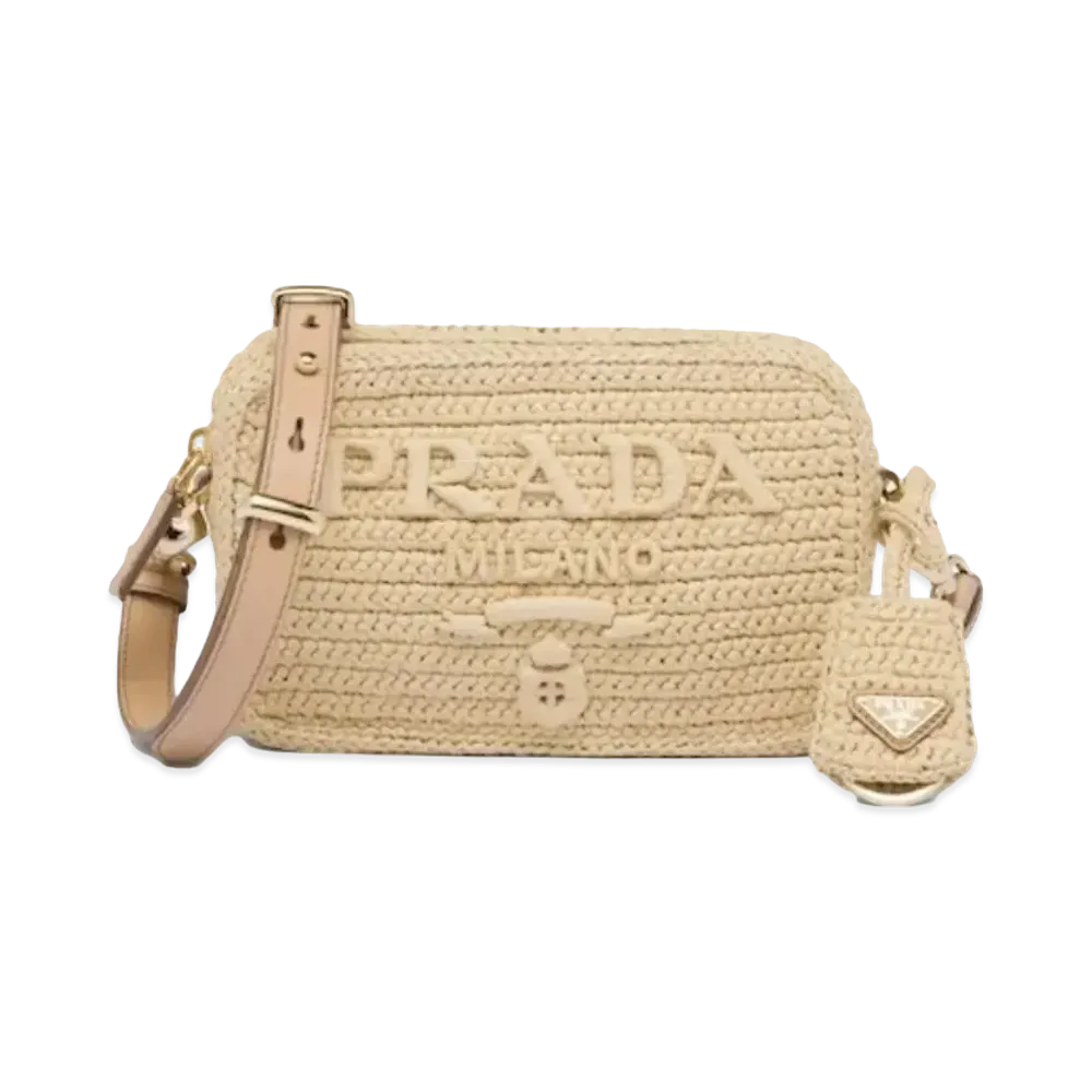 PRADA Crochet Shoulder Bag "Natural"