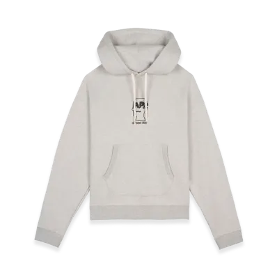 A.P.C. x Brain Dead Fleece Logo Head Raglan Hoodie "Oatmeal"