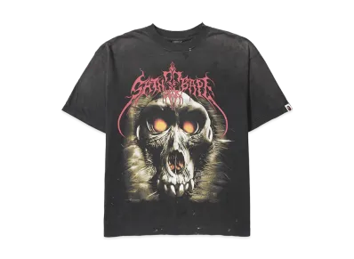 SAINT Mxxxxxx x A BATHING APE BAPE SS Tee Saint Bape "Black"