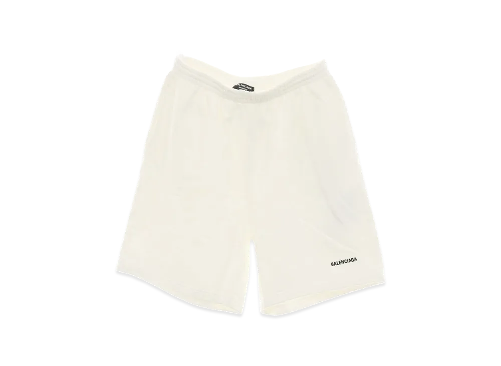 BALENCIAGA Women's Sweat Shorts "White"