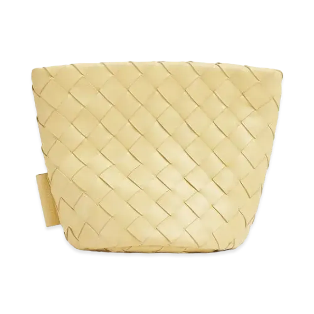 Bottega Veneta Intrecciato Small Bucket Pouch "Zabaione"