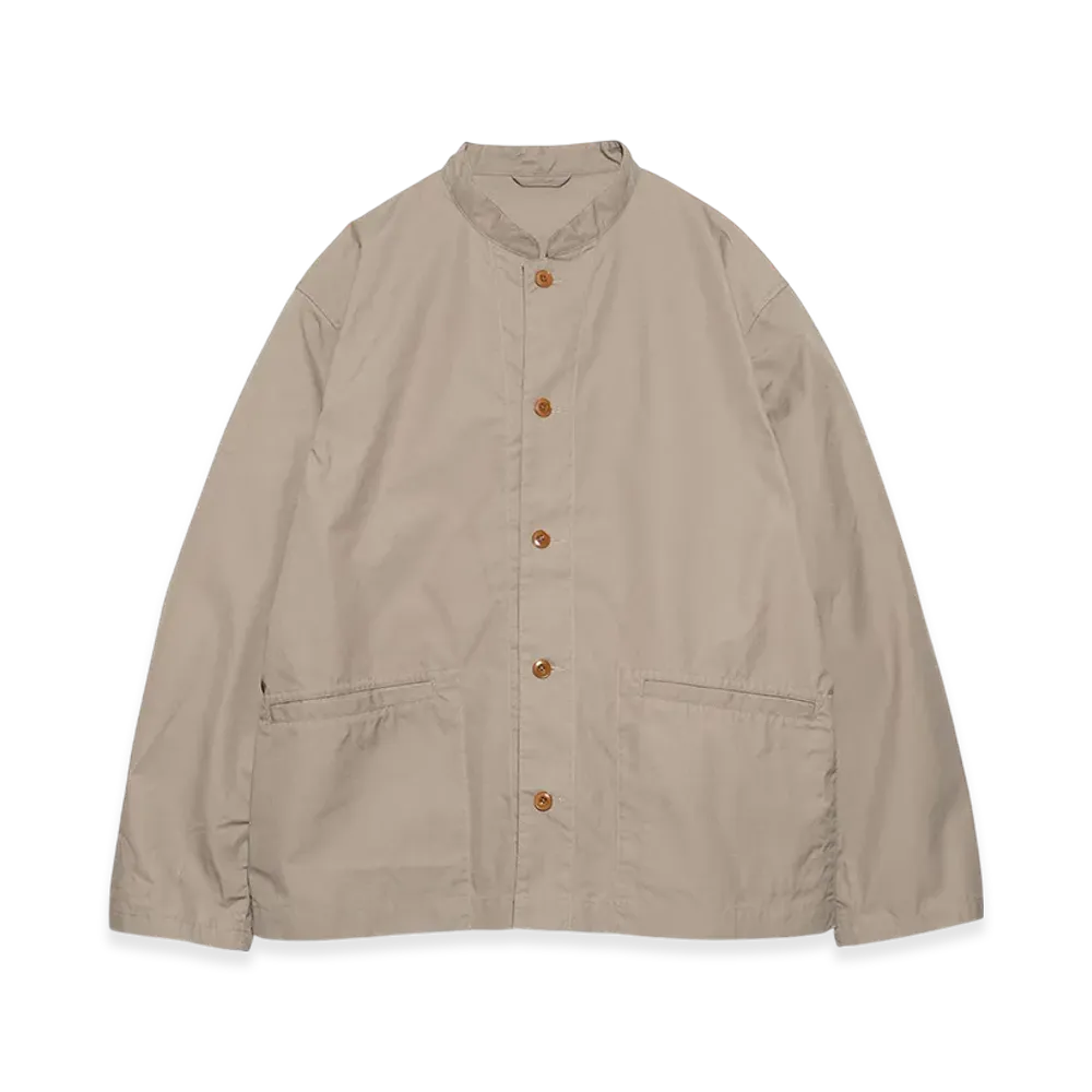 nanamica Band Collar Shirt Jacket "Taupe"