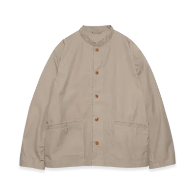 nanamica Band Collar Shirt Jacket "Taupe"