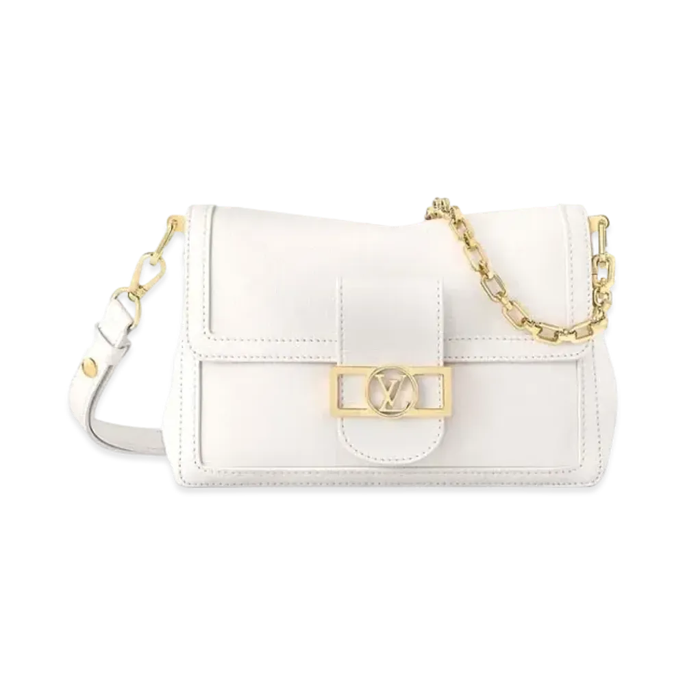 Louis Vuitton Dauphine Soft MM Monogram Ebene "Blanc"