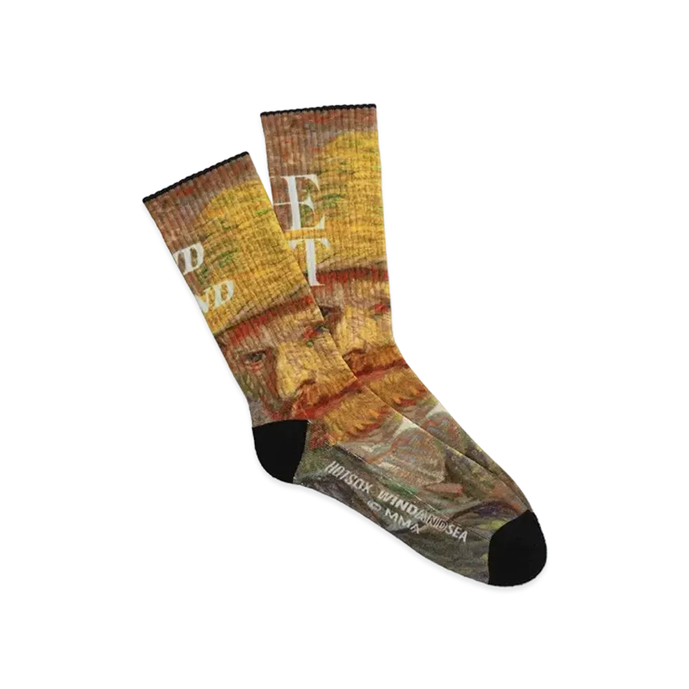 WIND AND SEA x The Met x Hot Sox Art Print Socks "Self_Portrait"