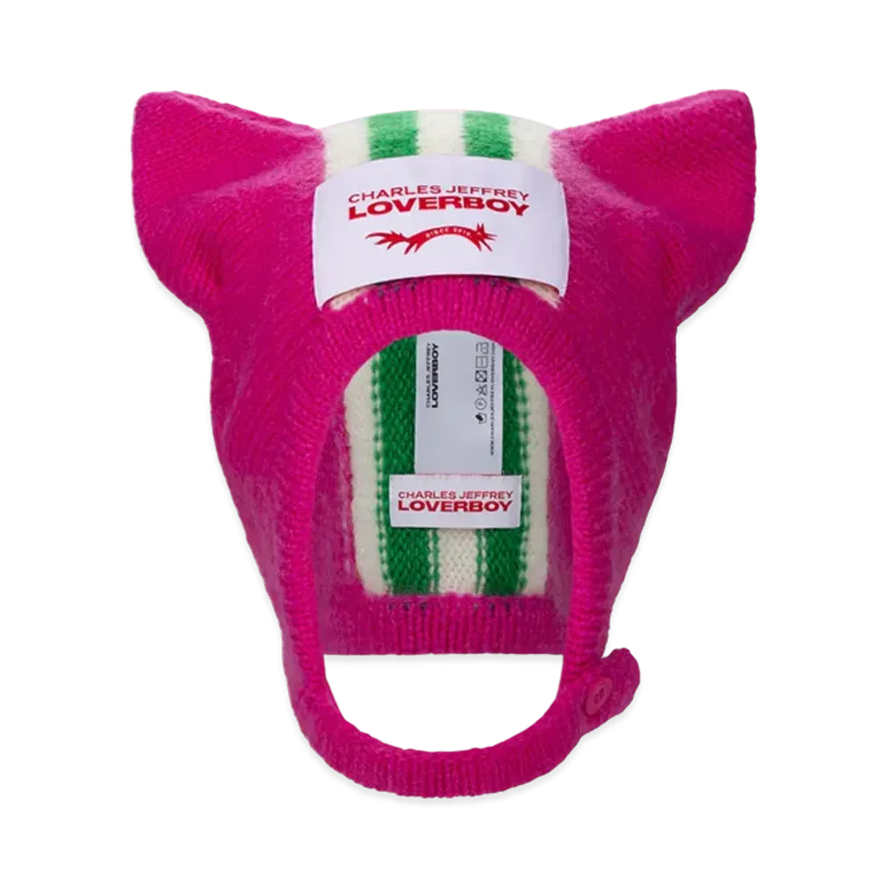 Charles Jeffrey Loverboy Ears Bonnet "Pink"