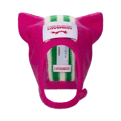 Charles Jeffrey Loverboy Ears Bonnet "Pink"
