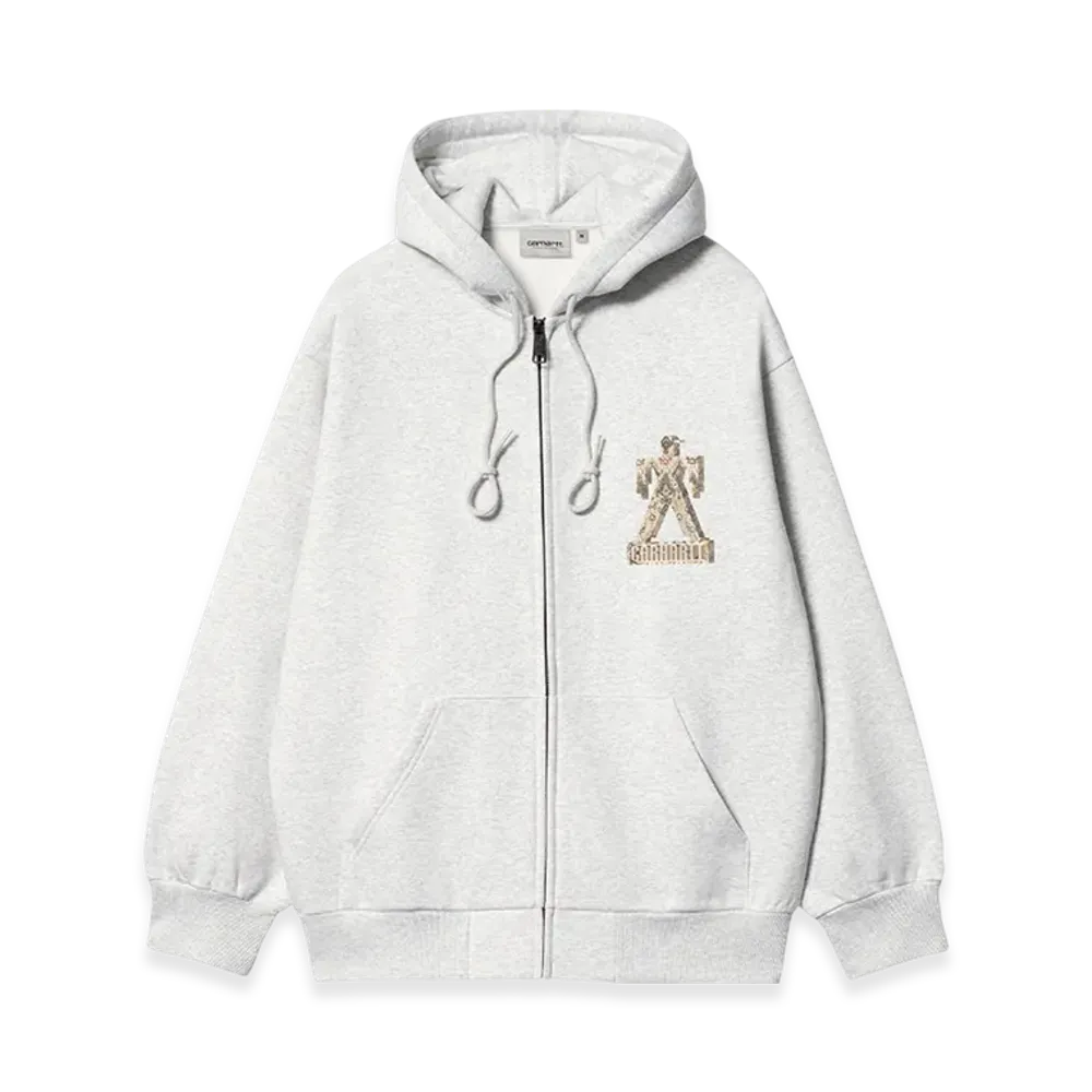 Carhartt WIP Hooded Built Sweat Jacket "Ash Heather"