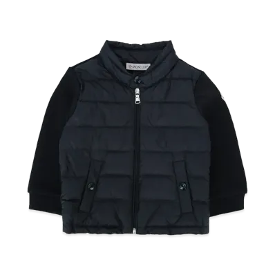 MONCLER Kids Zip Up Cardigan "Dark Blue"