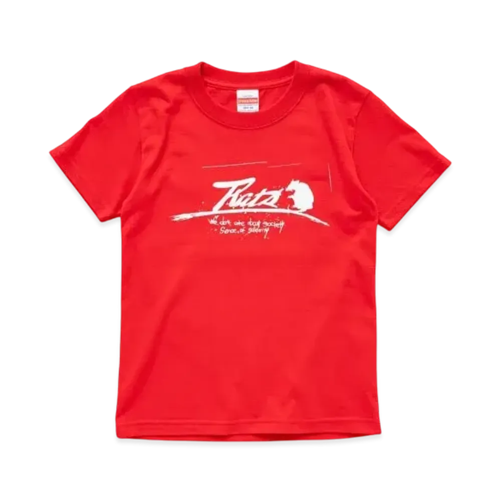 RATS Script Logo Way Of Life Kids Tee "Red"