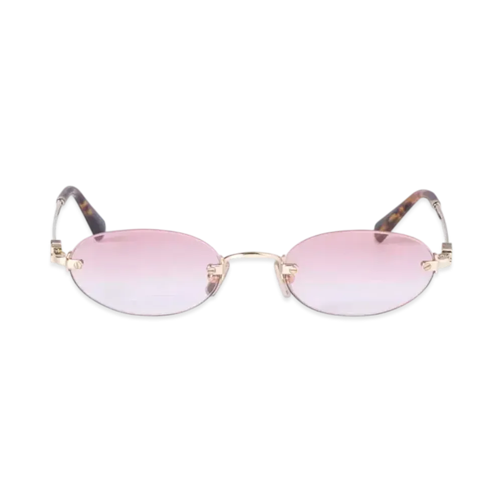 MIUMIU Logo Sunglasses "Pink Lenses"