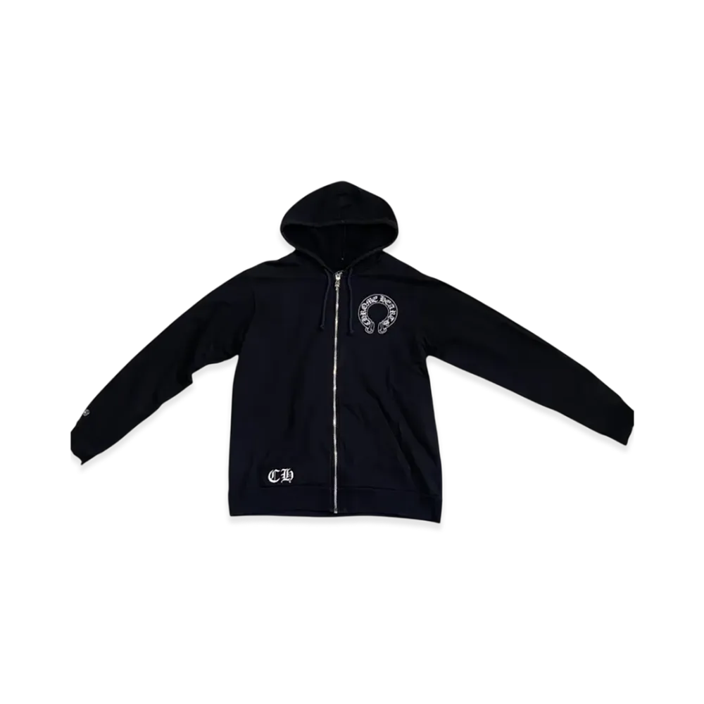 Chrome Hearts Horseshoe Dagger Zip Up Hoodie "Black"