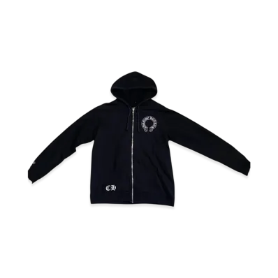 Chrome Hearts Horseshoe Dagger Zip Up Hoodie "Black"