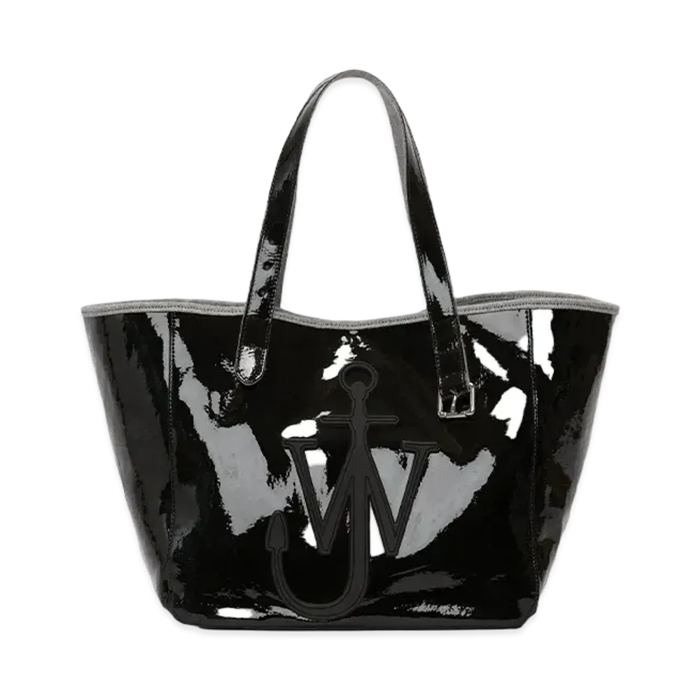 JW ANDERSON Belted Coated Denim Tote Bag "Black"