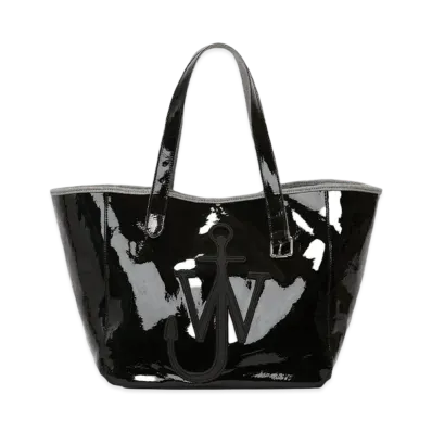 JW ANDERSON Belted Coated Denim Tote Bag "Black"