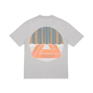 PALACE Tri-Curtain T-Shirt "Grey Marl"