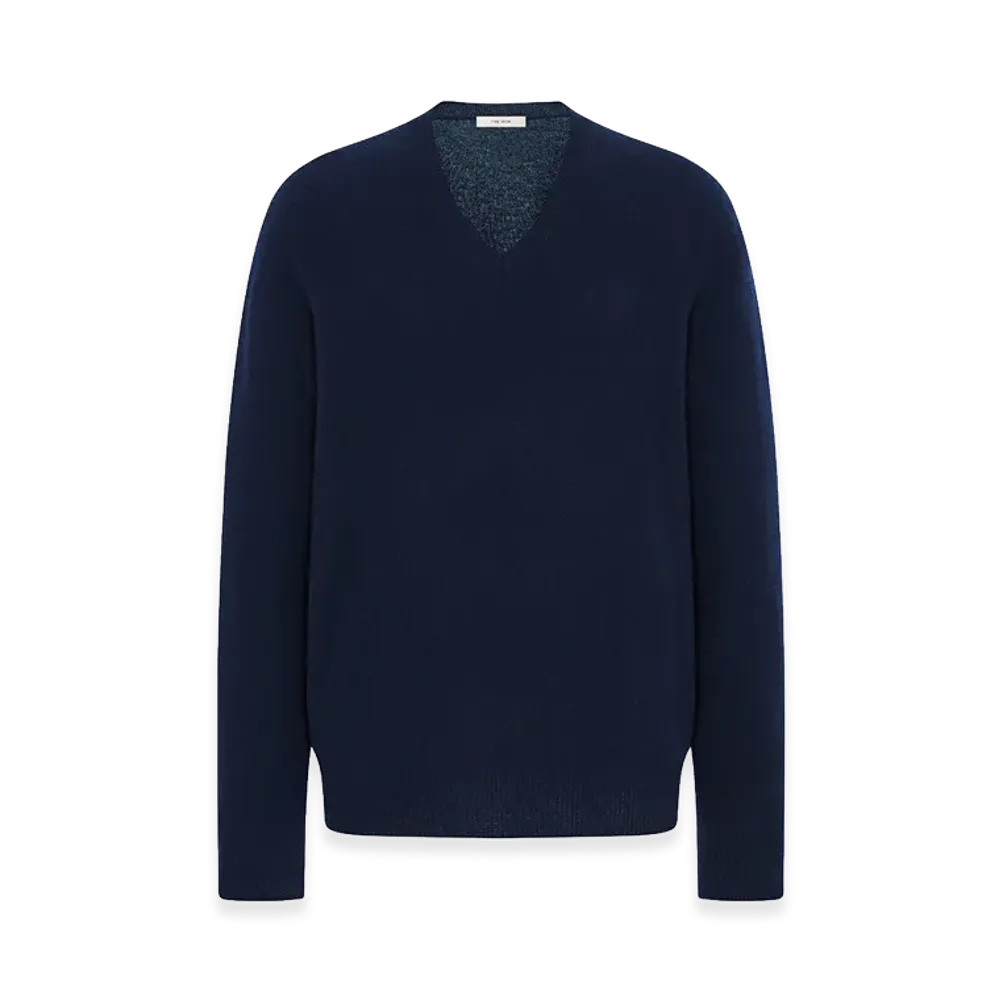 The Row Women's Numi Cashmere Sweater "Dark Navy"