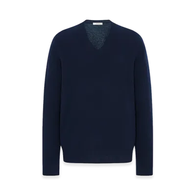 The Row Women's Numi Cashmere Sweater "Dark Navy"