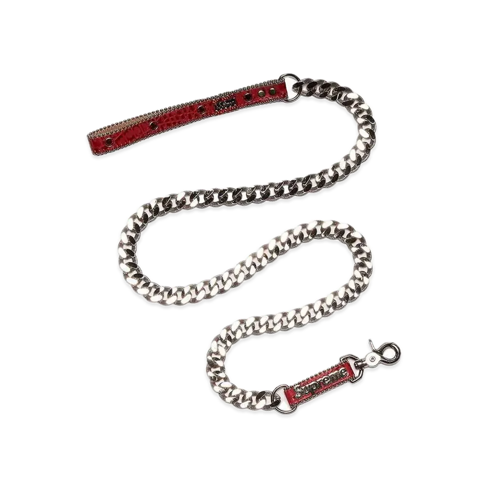 Supreme x B.B. Simon Studded Dog Leash "Red"