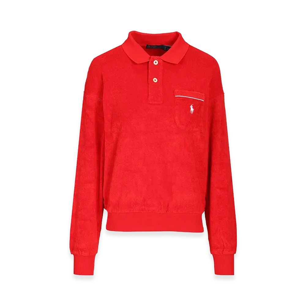Polo Ralph Lauren Women's Long-Sleeved Polo Shirt "Red"