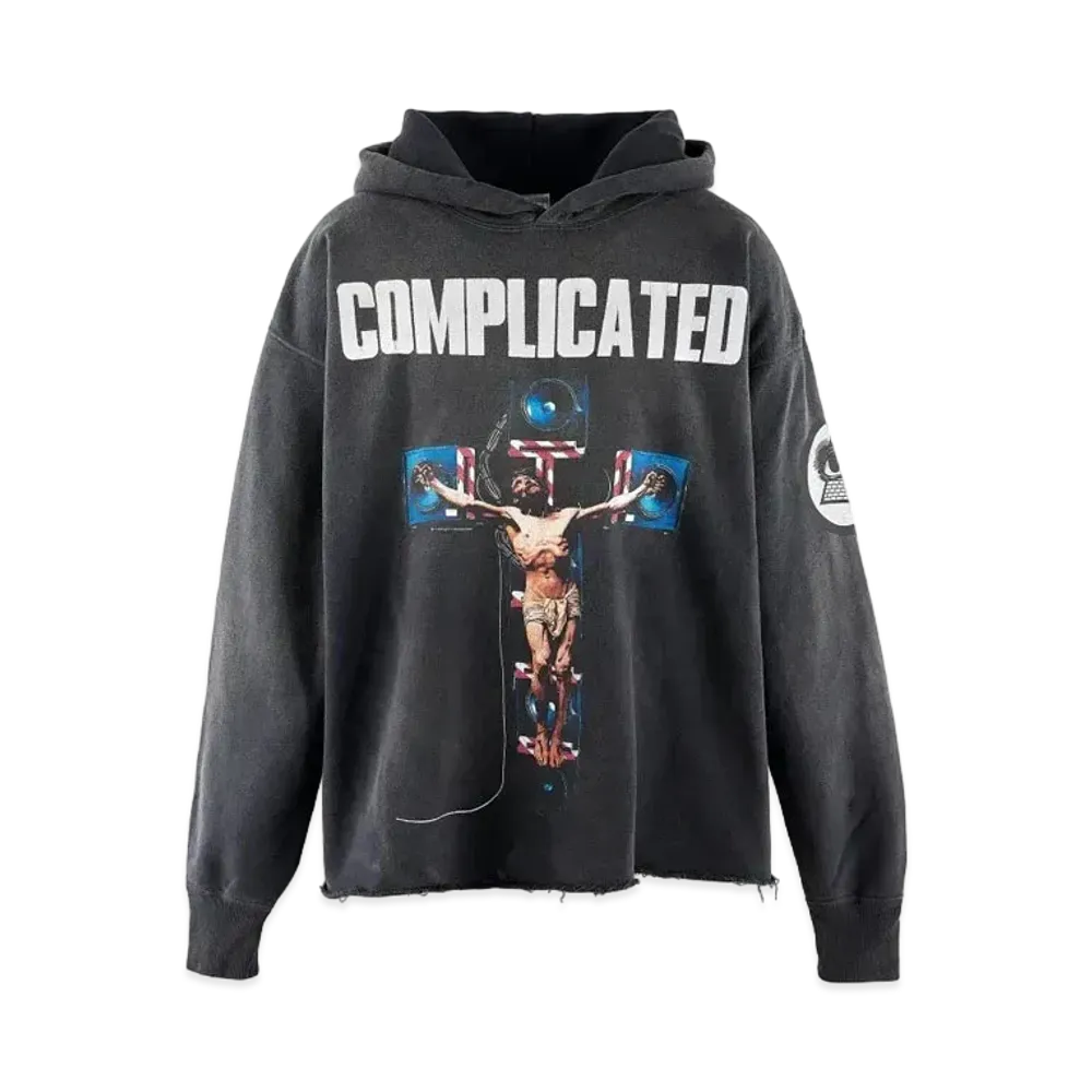 SAINT Mxxxxxx x Kosuke Kawamura Hoodie Complicated "Black"