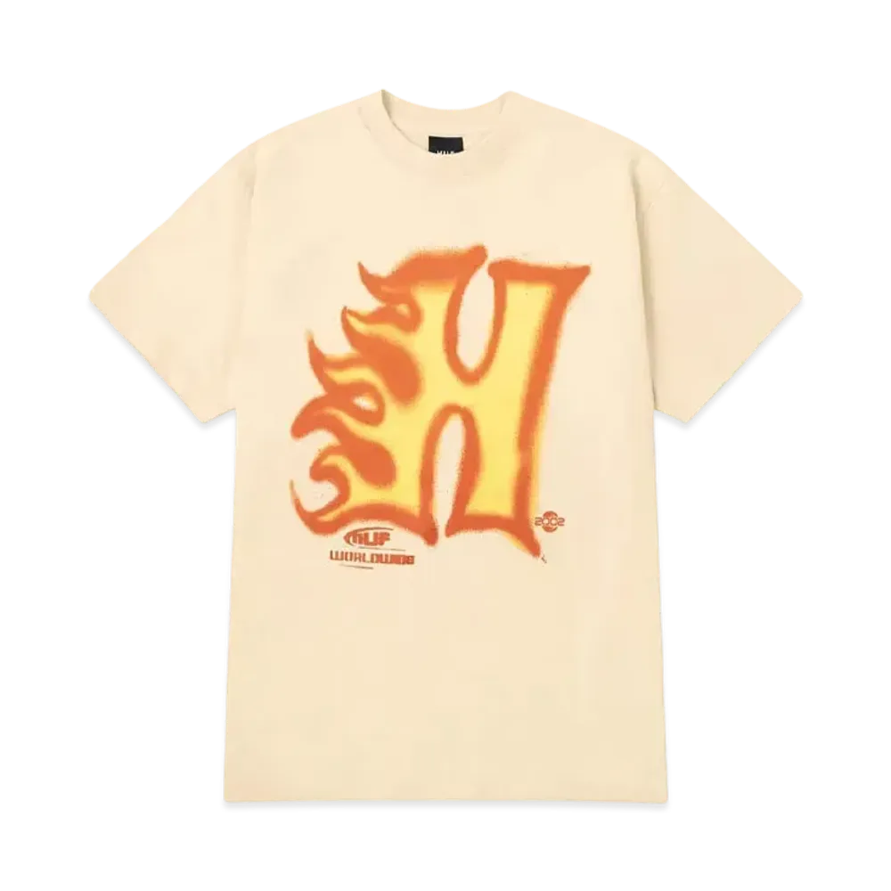 HUF Spring 24 Heat Wave Tee "Wheat"
