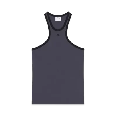 Courreges Scuba Tank Top "Denim/Black"
