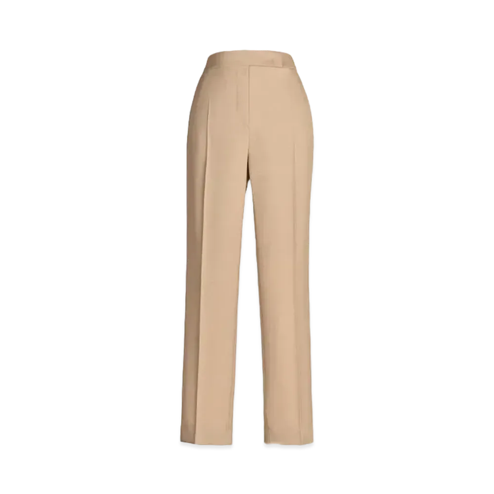 Max Mara Virgin Wool Mohair Slim Pants "Camel"