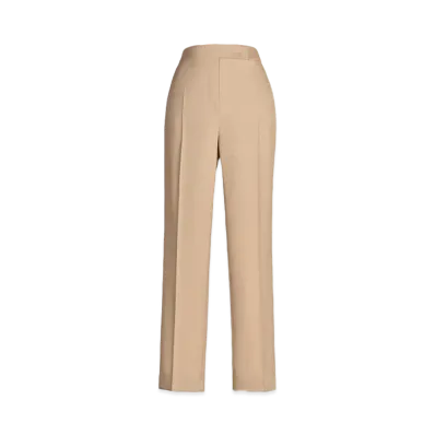 Max Mara Virgin Wool Mohair Slim Pants "Camel"
