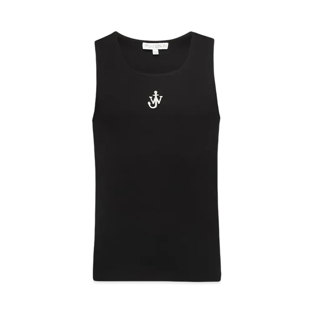 JW ANDERSON Anchor Logo Tank Top "Black"