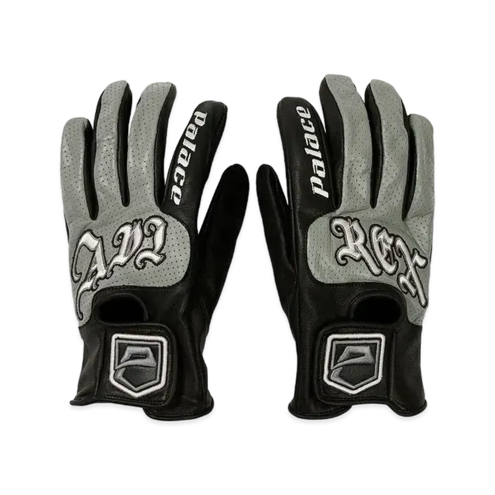 PALACE Avirex Leather Gloves "Black"