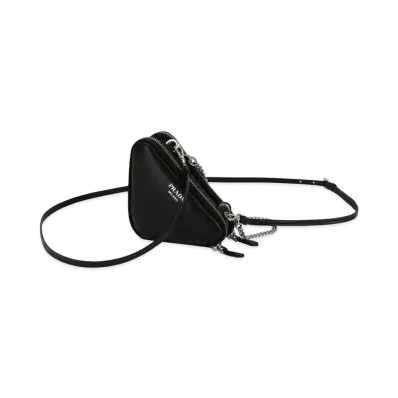 PRADA Nappa Leather Mini Pouch "Black"