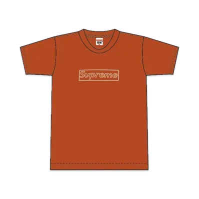 Supreme 2002 Kaws Box Logo Tee "Orange"
