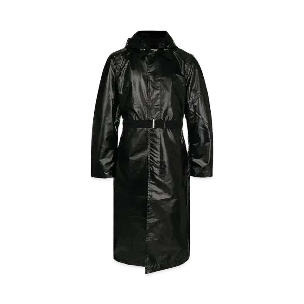 1017 ALYX 9SM Lightweight Belted Raincoat "Black"