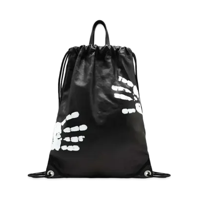 Maison Margiela Hand-Painted Drawstring Backpack "Black"