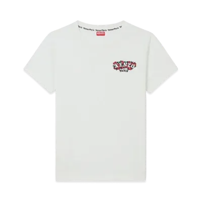 KENZO VERDY MARKET Embroidery Cotton T-Shirt "White"