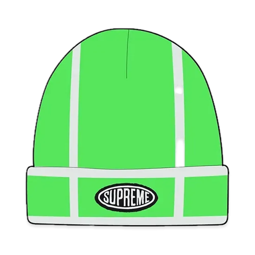 Supreme Grid Beanie "Lime"