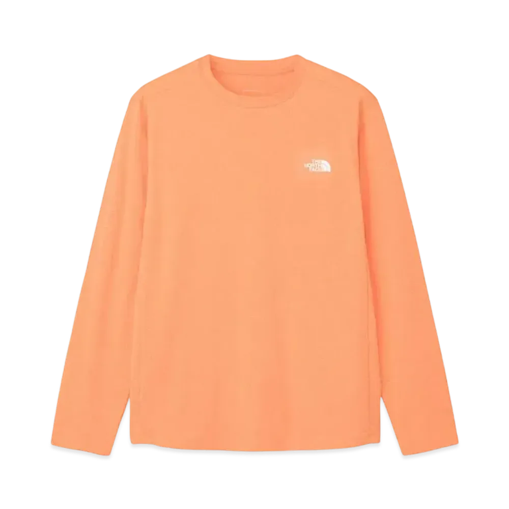 The North Face Long Sleeve One Point Logo Tee "Papaya"