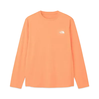 The North Face Long Sleeve One Point Logo Tee "Papaya"