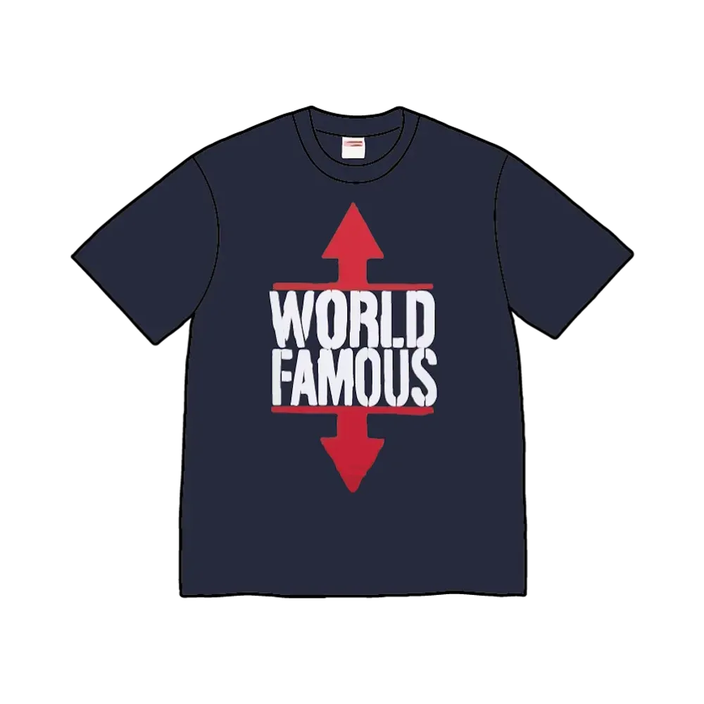 Supreme World Famous Tee "Navy"