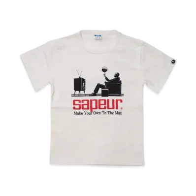 SAPEur Kid's Watching The Game Tees/S Tee "White"