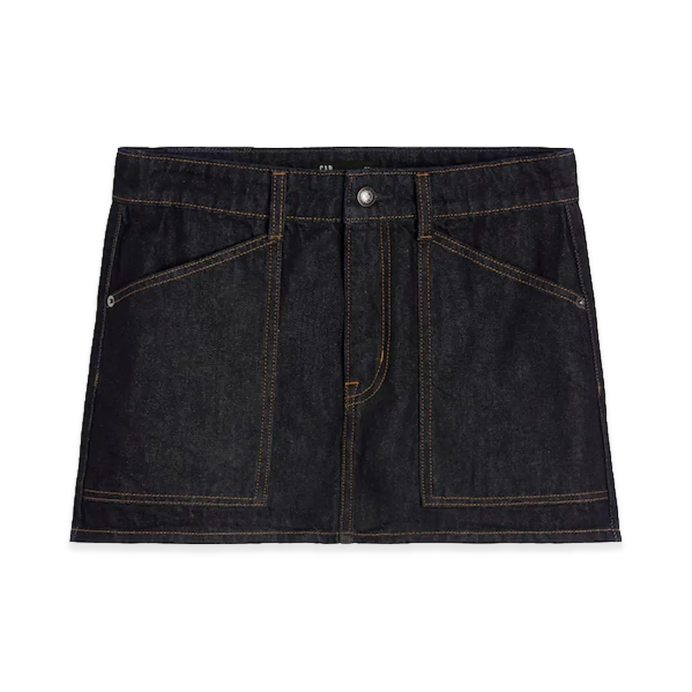 Gap x A.P.C. Women's Denim Mini Skirt "Rinse Sienne"