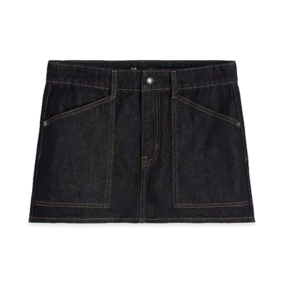 Gap x A.P.C. Women's Denim Mini Skirt "Rinse Sienne"