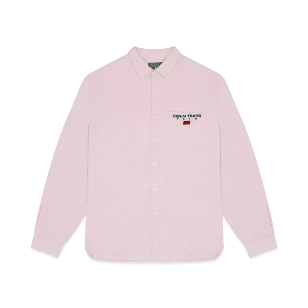 DENIM TEARS 1619 Pan African Flag Oxford "Pink"