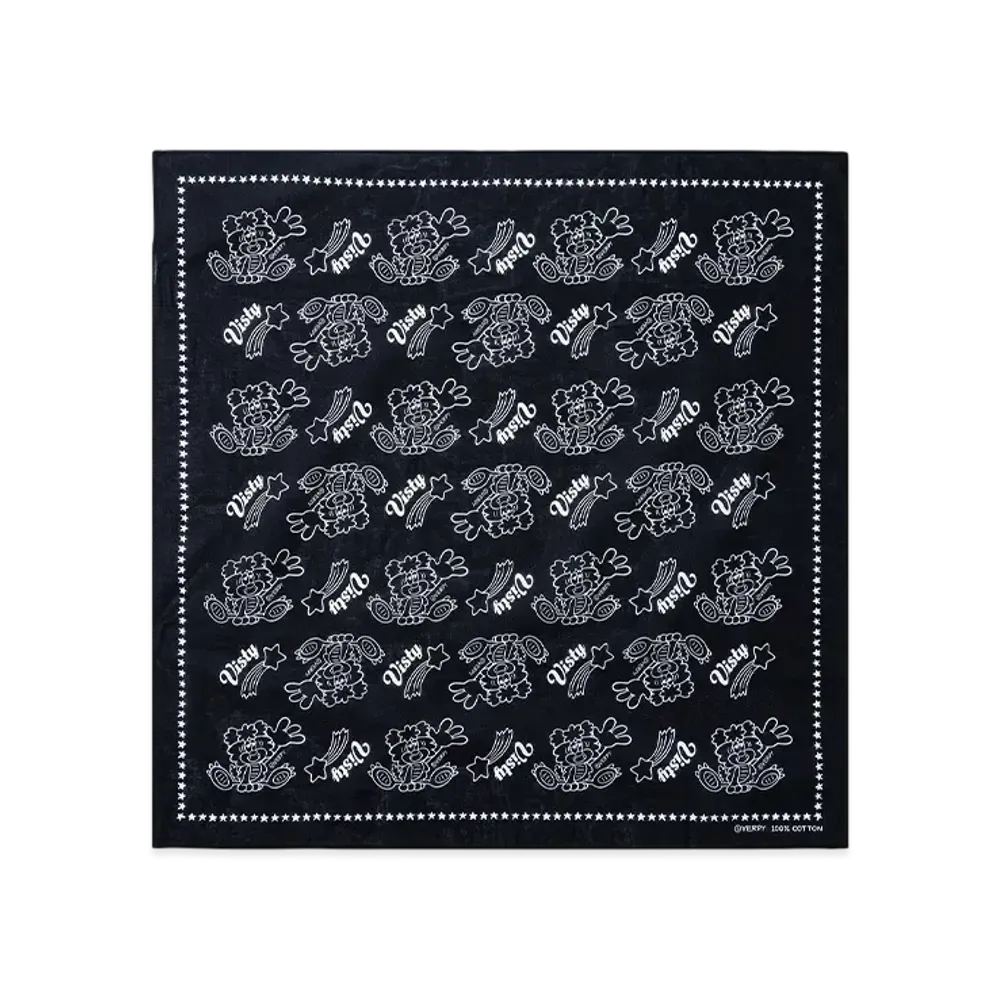 Verdy Exclusive Visty Bandana "Black/White"