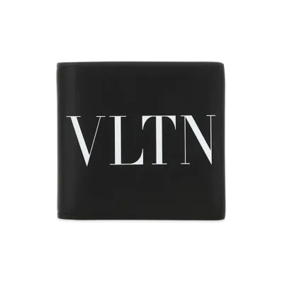 Valentino Leather Vltn Wallet "Black"